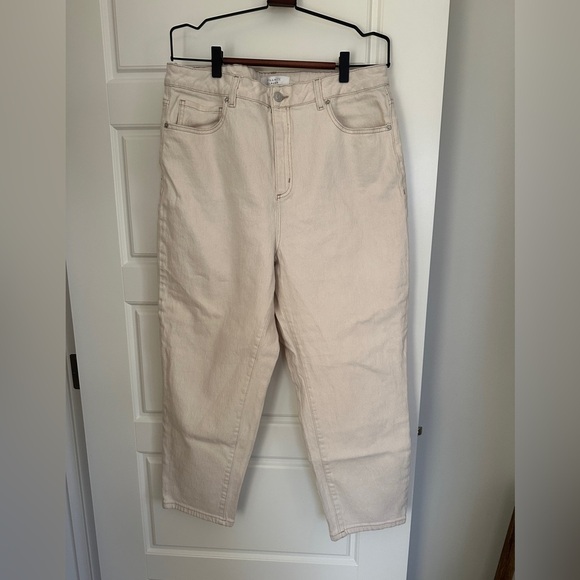*3/$25* Dynamite Cream Straight Leg Jeans High-Waisted - Picture 1 of 4